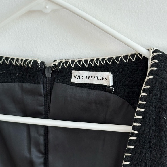 AVEC LES FILLES contrast cut out dress - Picture 3 of 4